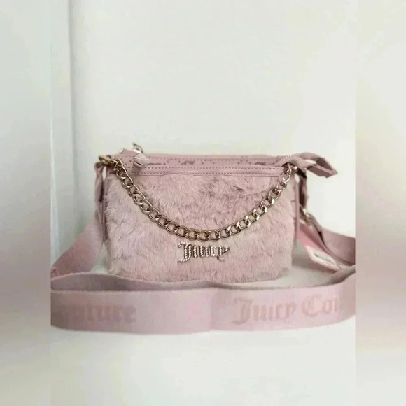 Juicy Couture Double Trouble Crossbody Dusty Blush - Picture 4 of 7